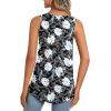 imageLONGYUAN Womens Tank Tops 2025 Summer Tunics Casual Sleeveless Shirts Ladies Loose Fit Blouses S4XLWhite Lily