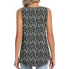 imageLONGYUAN Womens Tank Tops Summer Sleeveless Tunic Square Neck S4XLAblackwhite Daisy