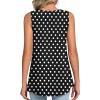 imageLONGYUAN Womens Tank Tops Summer Sleeveless Tunic Square Neck S4XLAdot Black