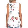 imageLONGYUAN Womens Tank Tops Summer Sleeveless Tunic Square Neck S4XLAfloral White