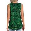 imageLONGYUAN Womens Tank Tops Summer Sleeveless Tunic Square Neck S4XLAleaf Green