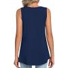 imageLONGYUAN Womens Tank Tops Summer Sleeveless Tunic Square Neck S4XLAnavy Blue