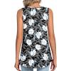 imageLONGYUAN Womens Tank Tops Summer Sleeveless Tunic Square Neck S4XLAwhite Lily