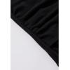 imageCHICWISH Women Casual Cross Wrap Ruched V Neck Long Sleeves Tops Slim Fitted T Shirt Basic Solid Tunic Black TopsBlack