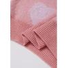 imageCHICWISH Women Cute Ombre Fuzzy Heart Valentines Knit Sweater V Neck Long Sleeve Fringe Trim Soft Casual Knit Pullover TopsPink