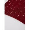 imageCHICWISH Women Crewneck Sweater Pearl Embellished Long Sleeve Cropped Casual Sweater Pullover TopsRed