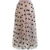 imageCHICWISH Womens 3D Heart DoubleLayered Mesh Tulle Maxi SkirtBlush Pink3d Heart