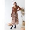 imageCHICWISH Womens 3D Heart DoubleLayered Mesh Tulle Maxi SkirtCaramel3d Heart