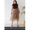 imageCHICWISH Womens 3D Heart DoubleLayered Mesh Tulle Maxi SkirtCaramel3d Heart