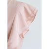 imageCHICWISH Womens Comfy Casual WhitePeach PinkBlack Bowknot Tie Waist Sleeveless Ruffle Crop VNeck TopPeach