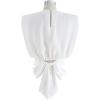 imageCHICWISH Womens WhiteLight YellowSagePinkPistachio Satin Tie Back Sleeveless TopWhite