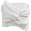 imageCHICWISH Women Strapless Tube Crop Tops Twist Knotted Front Elastic Back Sexy Going Out Bustier Corset Tank Tops WhiteWhite
