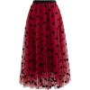 imageCHICWISH Womens 3D Heart DoubleLayered Mesh Tulle Maxi SkirtRed3d Heart