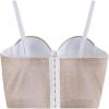 imageCHICWISH Women Dazzling Shiny Bustier Crop Top Summer Sexy Push Up Croset Bra Top Going Out Party Camisoles Tops ApricotApricot
