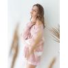 imageCHICWISH Women Fuzzy Pearl Heart Knit Cardigan Romantic V Neck Button Long Sleeve Valentines Holiday Soft Sweater CardigansPink Pearly Cardigan