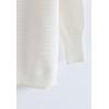 imageCHICWISH Womens LinenWhiteGrey Cozy Ribbed Long Sleeve Turtleneck Knit Top Pullover SweaterWhite