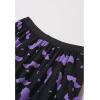 imageCHICWISH Womens Pumpkin Tulle Tutu Skirt Velvet Bats Elastic Waist Halloween Party Layered Mesh Midi SkirtBlack