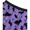 imageCHICWISH Womens Pumpkin Tulle Tutu Skirt Velvet Bats Elastic Waist Halloween Party Layered Mesh Midi SkirtPurple