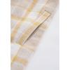 imageCHICWISH Womens Turn Down Shawl Collar Earth Tone Check Asymmetric Hemline Wool Blend CoatCamel