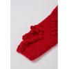imageCHICWISH Womens Turtleneck Sweater Heart Pom Pom Pullover Sweaters Long Sleeve Loose Chunky Knit Sweater TopsRed