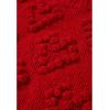 imageCHICWISH Womens Turtleneck Sweater Heart Pom Pom Pullover Sweaters Long Sleeve Loose Chunky Knit Sweater TopsRed