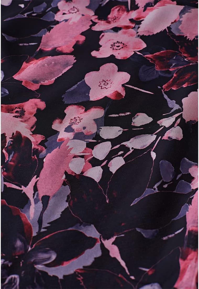 imageCHICWISH Womens Floral Watercolor Flower Maxi Floral Chiffon Slip SkirtGorgeous Pink Floral