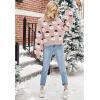 imageCHICWISH Womens BlackGreenPinkRed Fuzzy Santa Claus Knit TopPink