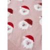 imageCHICWISH Womens BlackGreenPinkRed Fuzzy Santa Claus Knit TopPink