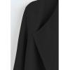 imageCHICWISH Womens Classy Open Front Knit Coat Cardigan Coatigan Light JacketBlack