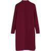 imageCHICWISH Womens Classy Open Front Knit Coat Cardigan Coatigan Light JacketBurgundy