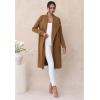 imageCHICWISH Womens Classy Open Front Knit Coat Cardigan Coatigan Light JacketTan