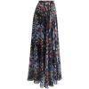 imageCHICWISH Womens Floral Watercolor Flower Maxi Floral Chiffon Slip SkirtBlooming Calla Lily