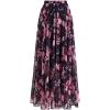 imageCHICWISH Womens Floral Watercolor Flower Maxi Floral Chiffon Slip SkirtGorgeous Pink Floral
