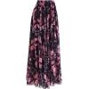 imageCHICWISH Womens Floral Watercolor Flower Maxi Floral Chiffon Slip SkirtGorgeous Pink Floral