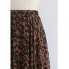 imageCHICWISH Womens Floral Watercolor Flower Maxi Floral Chiffon Slip SkirtLeopard