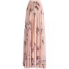 imageCHICWISH Womens Floral Watercolor Flower Maxi Floral Chiffon Slip SkirtPink