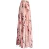 imageCHICWISH Womens Floral Watercolor Flower Maxi Floral Chiffon Slip SkirtPink