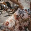 imageCHICWISH Womens Floral Watercolor Flower Maxi Floral Chiffon Slip SkirtRed Floral Blossom