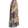 imageCHICWISH Womens Floral Watercolor Flower Maxi Floral Chiffon Slip SkirtRichly Tinting