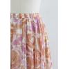 imageCHICWISH Womens Floral Watercolor Flower Maxi Floral Chiffon Slip SkirtRose Painting