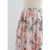 imageCHICWISH Womens Floral Watercolor Flower Maxi Floral Chiffon Slip SkirtSplendid Peony