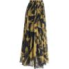 imageCHICWISH Womens Floral Watercolor Flower Maxi Floral Chiffon Slip SkirtSwallows Print
