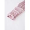 imageCHICWISH Womens Tender Ruched Detail Faux Wrap TopPink