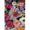 imageCHICWISH Women 3D Floral Applique Embroidery Maxi Skirt Elastic High Waist ALine Garden Party Mesh Tulle SkirtBlack