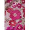 imageCHICWISH Women 3D Floral Applique Embroidery Maxi Skirt Elastic High Waist ALine Garden Party Mesh Tulle SkirtMagenta