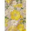 imageCHICWISH Women 3D Floral Applique Embroidery Maxi Skirt Elastic High Waist ALine Garden Party Mesh Tulle SkirtYellow