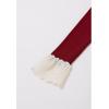 imageCHICWISH Women Bowknot Long Sleeve Knit Top Embroidered Eyelet Elegant Ribbed Pullover Tops JumperRed