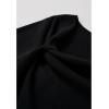 imageCHICWISH Women Casual Long Sleeve Pullover Top Side Knot Ruched Blouse Slim Fitted Basic Solid Knit Tops Fall TrendyBlack