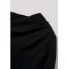 imageCHICWISH Women Casual Long Sleeve Pullover Top Side Knot Ruched Blouse Slim Fitted Basic Solid Knit Tops Fall TrendyBlack