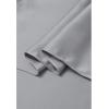 imageCHICWISH Women Long Sleeve Satin Silk Top Crisscross Waist Boat Neck Elegant Dressy Party Blouse Tunic TopsGrey